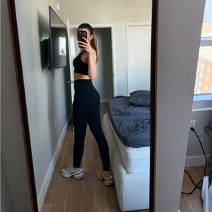 Rubbed black yoga set small